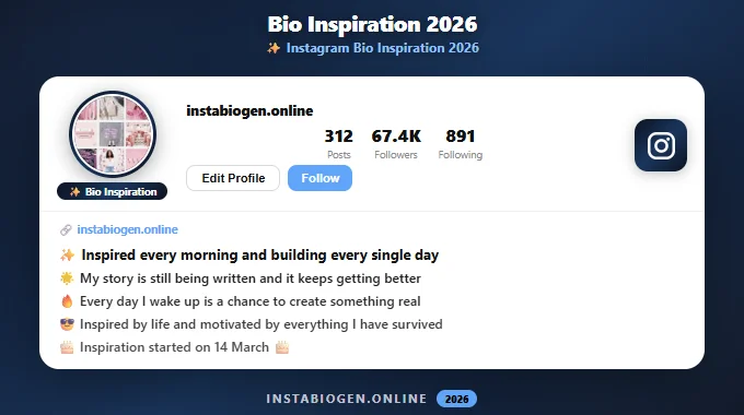 Instagram Bio Inspiration 2026 – Creative & Unique